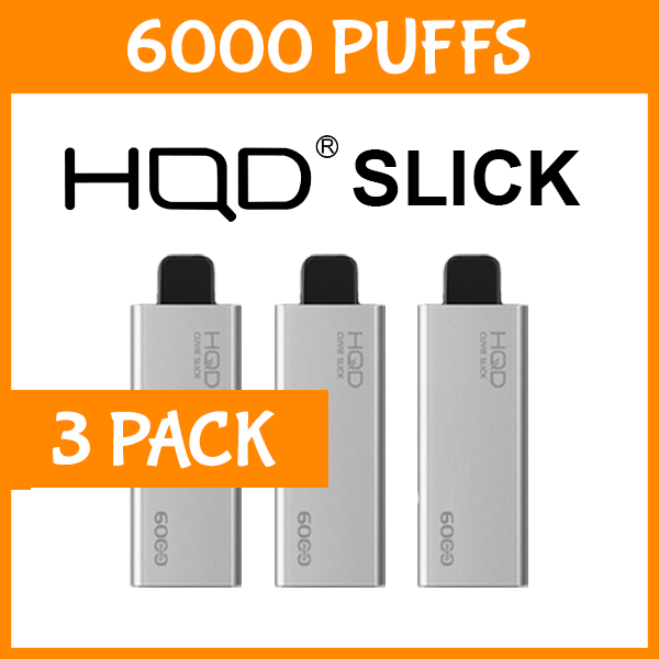 3 PACK – HQD SLICK – 6000 PUFFS