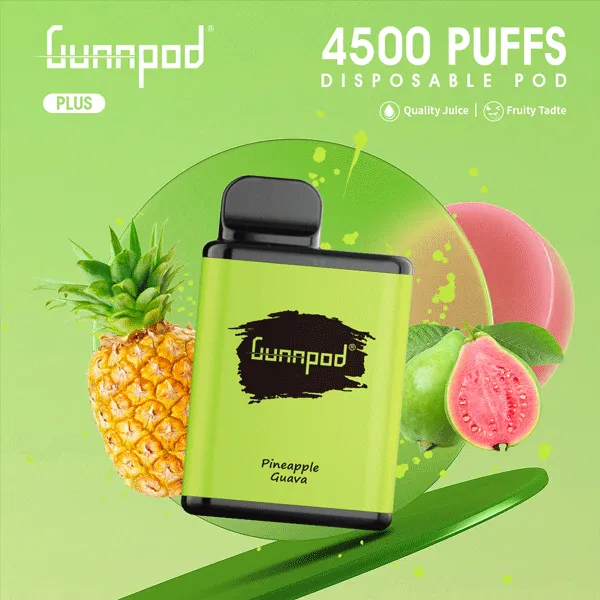 GUNNPOD PLUS PINEAPPLE GUAVA – 4500 PUFFS